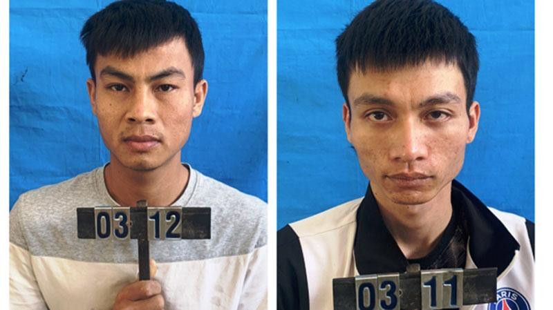 Các đối tượng cướp giật tài sản bị bắt giữ.