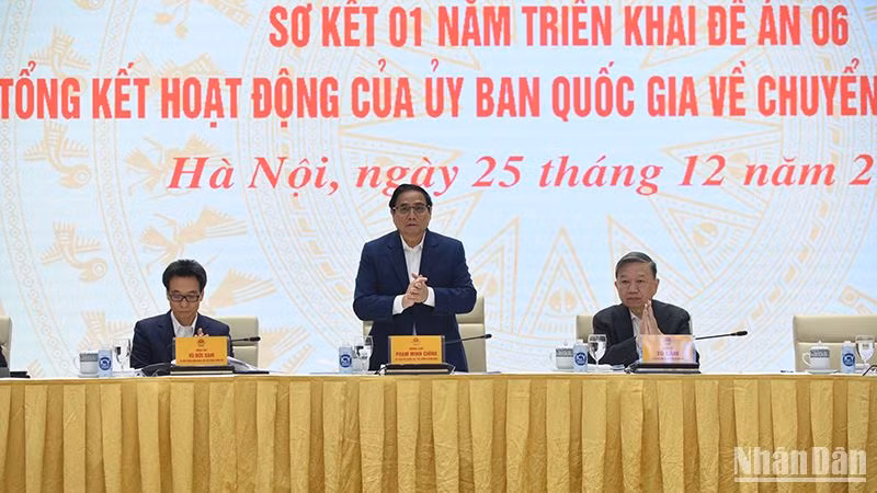 Thủ tướng Phạm Minh Chính dự và chỉ đạo Hội nghị.