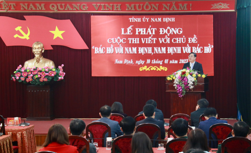 Lễ phát động cuộc thi viết với chủ đề "Bác Hồ với Nam Định, Nam Định với Bác Hồ".
