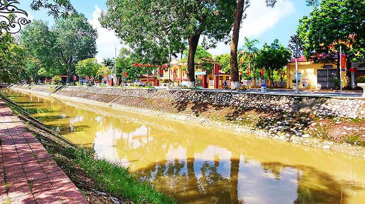 Một đoạn công trình thủy lợi Bắc Hưng Hải. Ảnh: NVCC