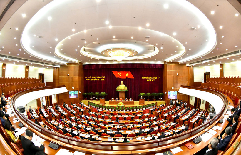 Đây là hội nghị có ý nghĩa rất quan trọng đối với việc hoàn thành thắng lợi Nghị quyết Đại hội XIII của Đảng. Ảnh: ĐĂNG KHOA