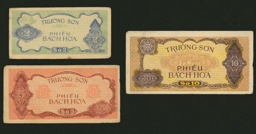 Phiếu bách hóa-tờ tiền độc đáo. Ảnh: Bảo tàng Phụ nữ Việt Nam