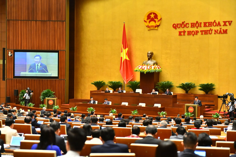 Quang cảnh kỳ họp thứ 5, Quốc hội khóa XV. Ảnh: Đăng Khoa