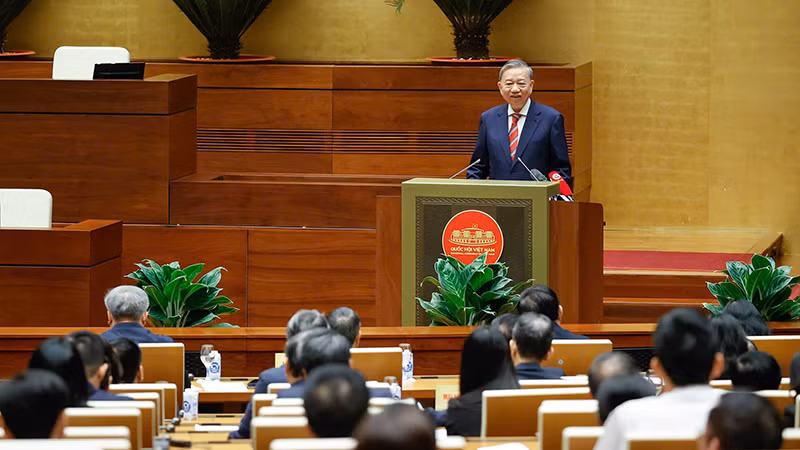 Tổng Bí thư Tô Lâm phát biểu tại Hội nghị toàn quốc quán triệt, triển khai tổng kết việc thực hiện Nghị quyết số 18 của Ban Chấp hành Trung ương Đảng khóa 12 vào ngày 1/12 vừa qua.