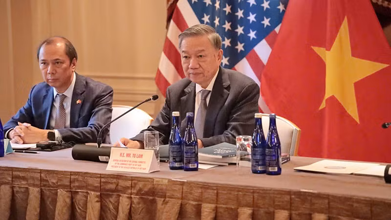 Tổng Bí thư, Chủ tịch nước Tô Lâm tại cuộc gặp.