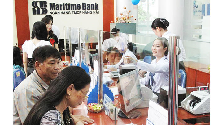 Ngân hàng thương mại cổ phần Hàng hải Việt Nam là một trong số ít các đơn vị công bố lợi nhuận tăng trưởng dương.