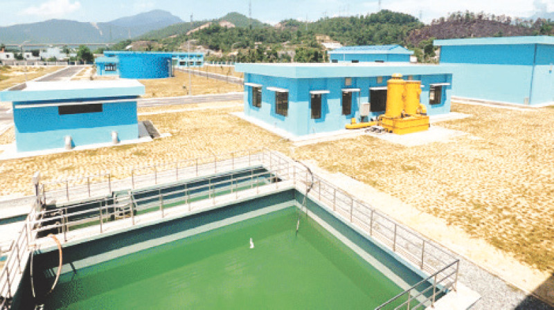 Một góc Nhà máy nước Hòa Liên, thành phố Đà Nẵng.