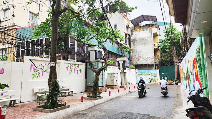 Không gian mới ở ngõ 16 Hoàng Cầu (Hà Nội).