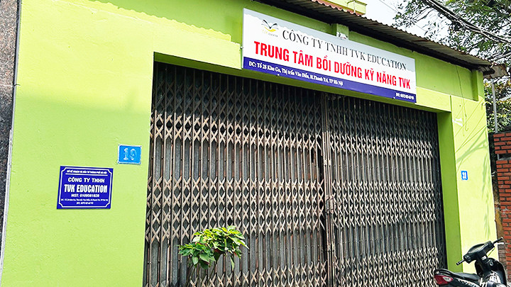 Địa chỉ đăng ký hoạt động lần hai của Trung tâm TVK ở Hà Nội.