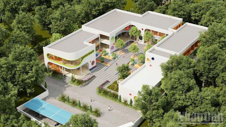 Przedszkole Soc Ha ma powierzchnię 7520 m2, w tym 8 głównych sal lekcyjnych i 2 sale specjalistyczne. ndo_br_2-2664.jpg