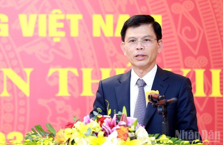 Thứ trưởng Xây dựng Lê Anh Tuấn phát biểu ý kiến chỉ đạo. ndo_br_gen-h-ttr-le-anh-tuan.jpg