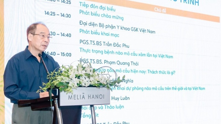 Phó Giáo sư, Tiến sĩ, bác sĩ Trần Đắc Phu, Phó Chủ tịch Hội Y học Dự phòng Việt Nam phát biểu ý kiến. ndo_br_tran-dac-phu-5673.jpg