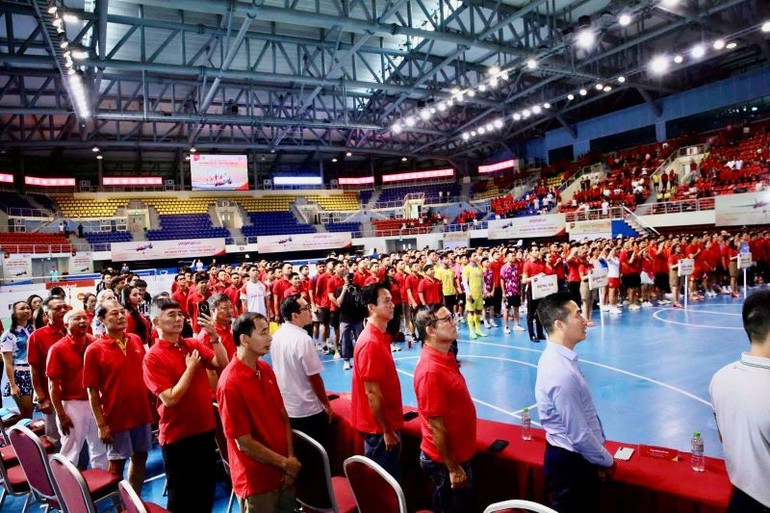 Các vận động viên háo hức trước thềm khai mạc sự kiện Vietjet Sports Day 2025. a5.jpg