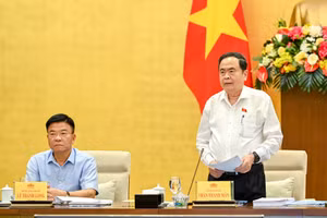 Chủ tịch Quốc hội Trần Thanh Mẫn phát biểu khai mạc phiên họp. (Ảnh: Duy Linh) 