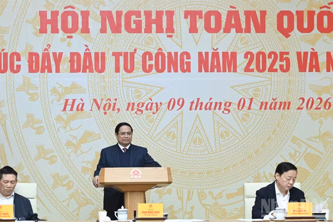 Thủ tướng Phạm Minh Chính phát biểu chỉ đạo tại hội nghị.