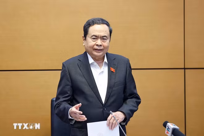 Chủ tịch Quốc hội, Chủ tịch Hội đồng Bầu cử Quốc gia Trần Thanh Mẫn. (Ảnh: TTXVN)