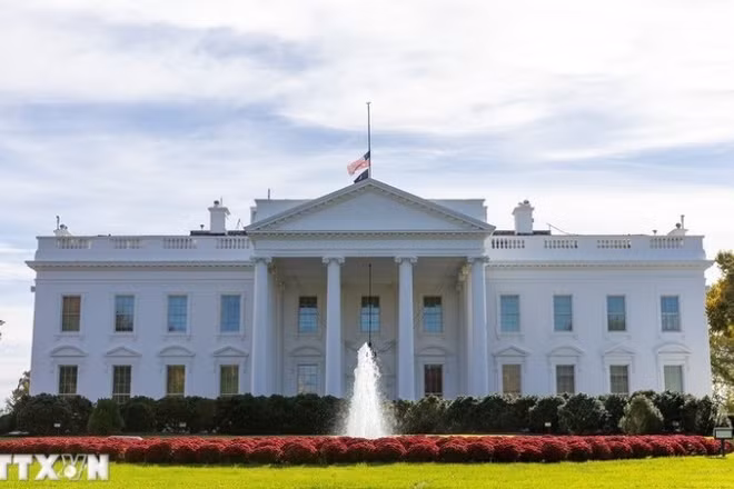 Nhà trắng tại Washington, D.C., Mỹ. (Ảnh: THX/TTXVN)