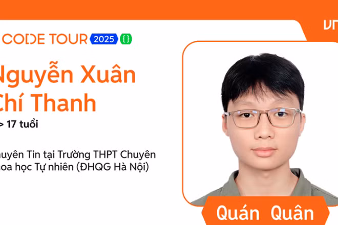 Quán quân của VNG Code Tour 2025. (Ảnh: VNG)