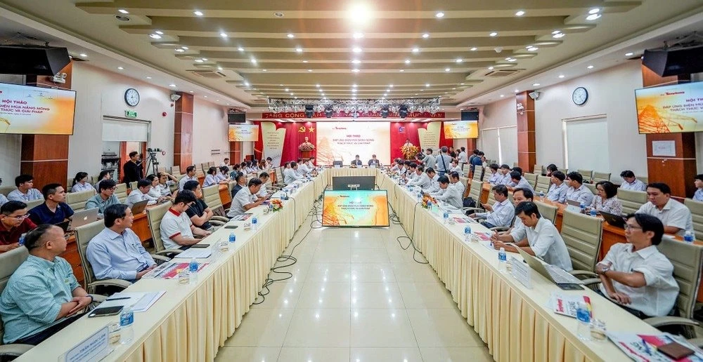 Toàn cảnh Hội thảo Đáp ứng điện mùa nắng nóng - thách thức và giải pháp.