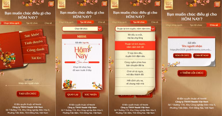 Chương trình “Cầu gì hơn phút giây này bên nhau” được triển khai trên trang web Gia Đình Nestlé.