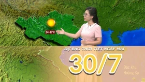 [Video] Dự báo thời tiết đêm nay và ngày mai 30/7/2025: Nắng nóng tiếp diễn tại Bắc Bộ và Trung Bộ