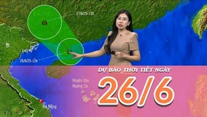 [Video] Dự báo thời tiết ngày 26/6/2025: Mưa giảm về ban ngày và gia tăng về chiều và tối
