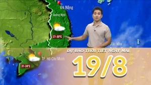[Video] Dự báo thời tiết đêm nay và ngày mai 19/8/2025: Hoàn lưu áp thấp nhiệt đới gây mưa ở Bắc Bộ 