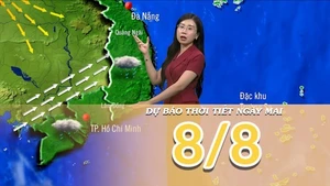 [Video] Dự báo thời tiết đêm nay và ngày mai 8/8/2025: Bắc Bộ đón đợt nắng nóng mới