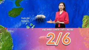 Dự báo thời tiết ngày 2/6/2025: Bắc Bộ mưa dông trở lại về đêm