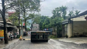 Hiện trường vụ tai nạn.