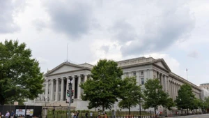 Trụ sở Bộ Tài chính Mỹ ở Washington D.C. (Ảnh: Tân Hoa xã)