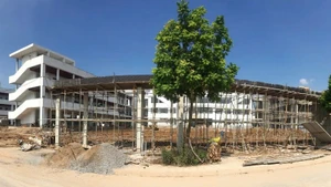 Dự án Trường trung học phổ thông Phúc Thịnh (xã Phúc Thịnh) sắp hoàn thành.
