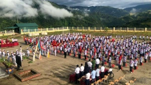 Khai giảng năm học mới tại Trường phổ thông dân tộc bán trú tiểu học và trung học cơ sở Pa Ủ (Lai Châu).