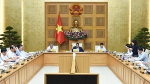 Thủ tướng Chính phủ Phạm Minh Chính chủ trì cuộc họp. (Ảnh: TRẦN HẢI)
