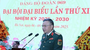 Thượng tướng Lê Quang Minh phát biểu chỉ đạo tại Đại hội. (Ảnh: DUY LINH)