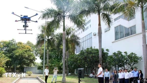 Thiết bị bay không người lái. (Ảnh: Tiến Lực/TTXVN).