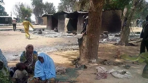 Những ngôi nhà bị phá hủy sau một vụ tấn công tại làng Kawuri, bang Borno, Nigeria. (Ảnh minh họa: Getty Images/TTXVN).