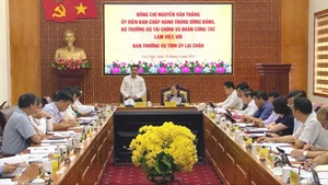 Đoàn công tác của Bộ Tài chính làm việc với Ban Thường vụ tỉnh Lai Châu