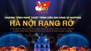 Những hình ảnh ánh sáng 3D sẽ tái hiện các biểu tượng lịch sử, văn hóa Thăng Long-Hà Nội qua các thời kỳ.