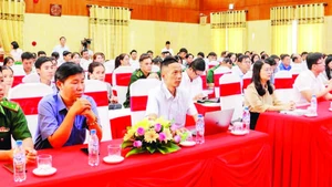 Các đại biểu tham dự hội nghị tập huấn công tác thông tin đối ngoại và truyền thông chính sách năm 2025. (Ảnh H.H)