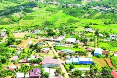 Cuộc sống mới khu tái định cư tại thôn Đắk Snao, xã Quảng Sơn, tỉnh Lâm Đồng.