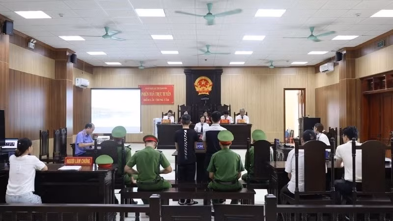 Phiên tòa xét xử Trương Công Diện và Trương Công Hào.