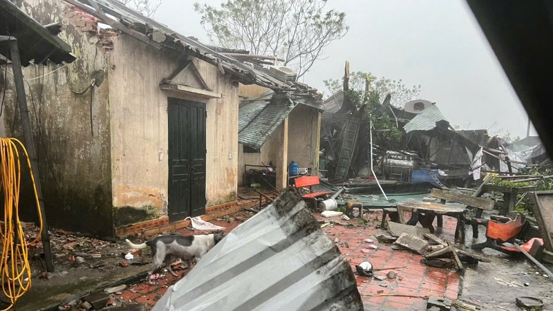 Bão số 10 đã gây thiệt hại về người ở Thanh Hóa.