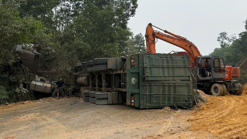 Hiện trường vụ tai nạn.