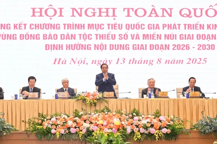 Thủ tướng Phạm Minh Chính chủ trì Hội nghị toàn quốc tổng kết Chương trình mục tiêu quốc gia phát triển kinh tế-xã hội vùng đồng bào dân tộc thiểu số và miền núi. 