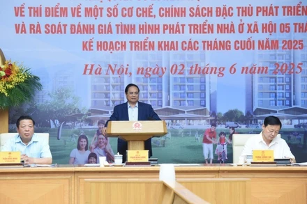 Thủ tướng Chính phủ Phạm Minh Chính chủ trì Hội nghị. (Ảnh: Trần Hải)