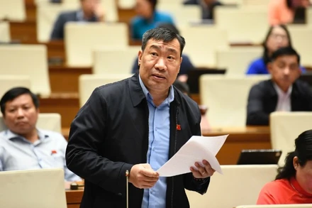 Đại biểu Thạch Phước Bình (Đoàn Vĩnh Long). (Ảnh: DUY LINH)