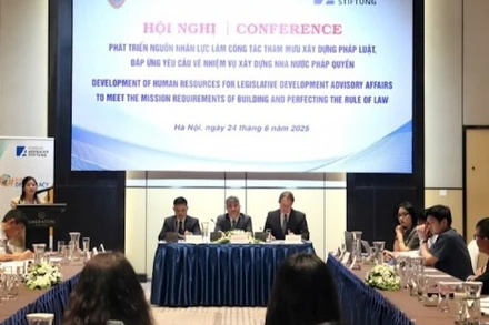 Hội nghị phát triển nguồn nhân lực làm công tác xây dựng pháp luật. (Ảnh: TL)