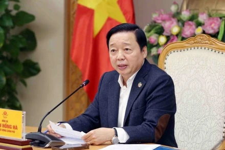 Phó Thủ tướng Trần Hồng Hà phát biểu. (Ảnh: TTXVN)