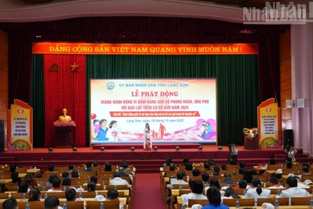 Lễ phát động Tháng hành động vì bình đẳng giới và phòng ngừa, ứng phó với bạo lực trên cơ sở giới năm 2025 của tỉnh Lạng Sơn.